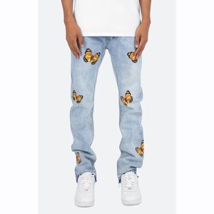 mnml Butterfly Straight Denim Blue Jeans Men’s Size 30x32